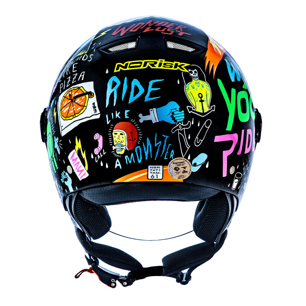 CAPACETE NORISK ORION FREE PRETO - Image 5