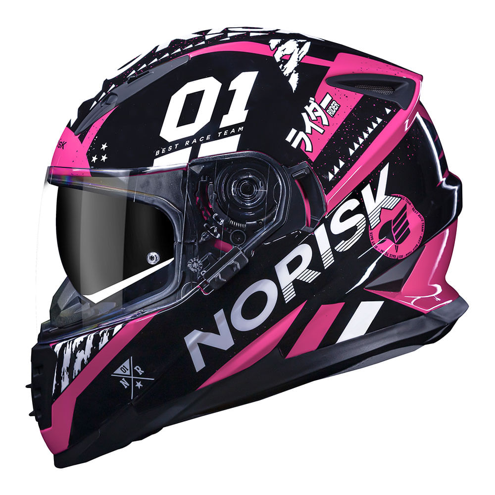 CAPACETE NORISK SOUL TOKYO ROSA - Image 3