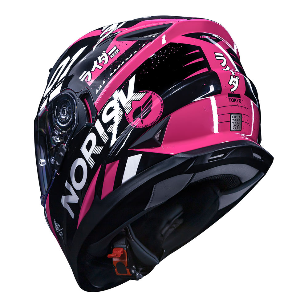 CAPACETE NORISK SOUL TOKYO ROSA - Image 7