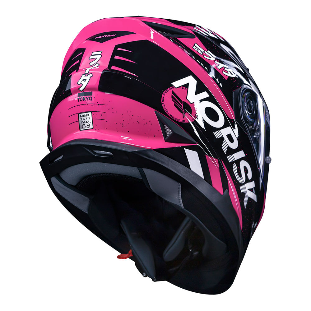 CAPACETE NORISK SOUL TOKYO ROSA - Image 2