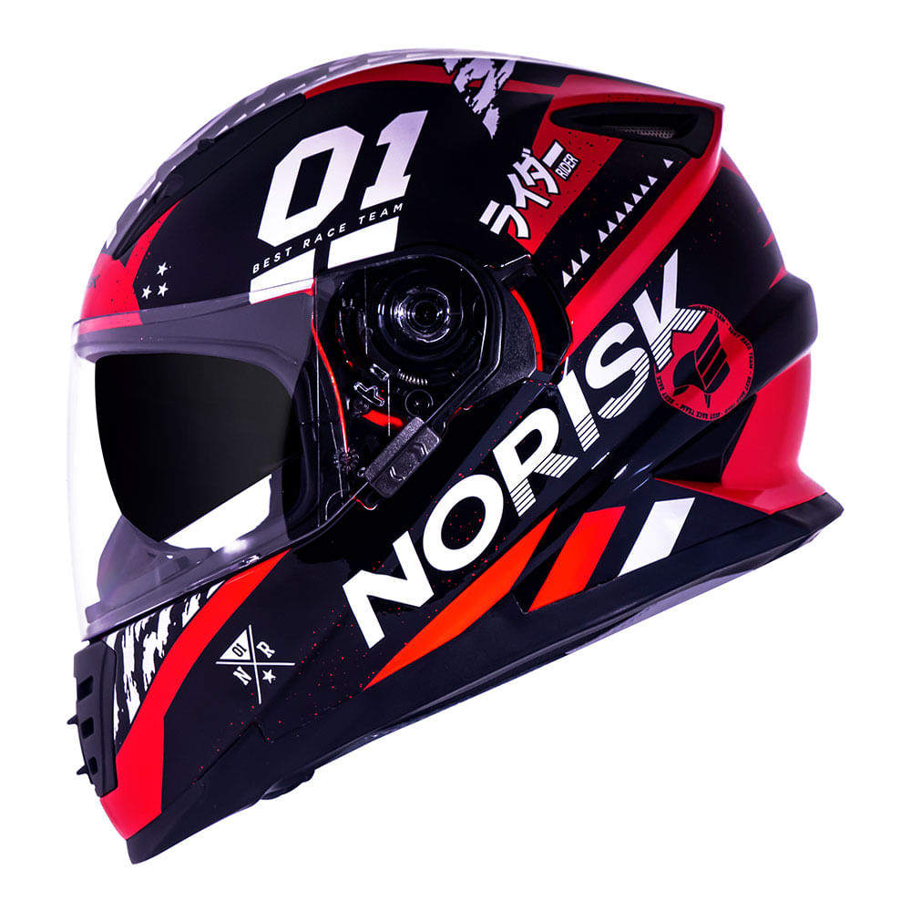 CAPACETE NORISK SOUL TOKYO VERMELHO - Image 6