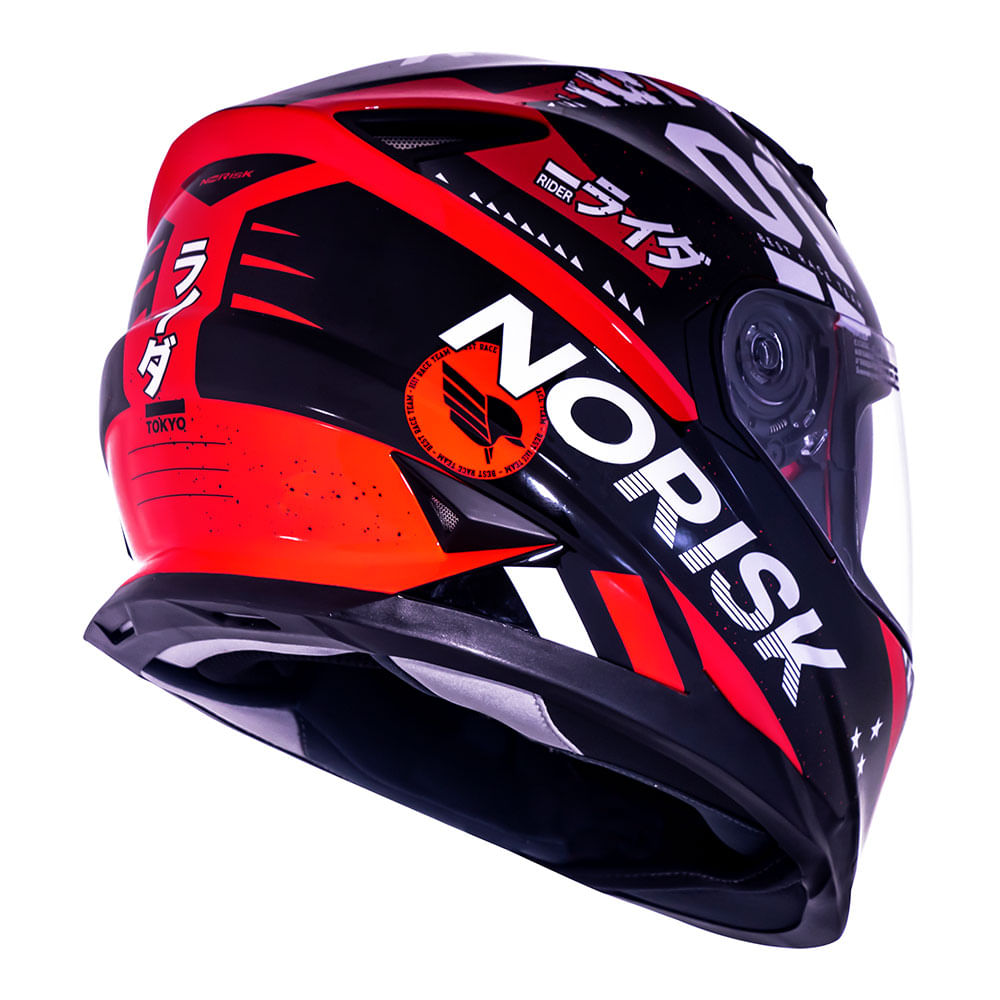CAPACETE NORISK SOUL TOKYO VERMELHO - Image 5