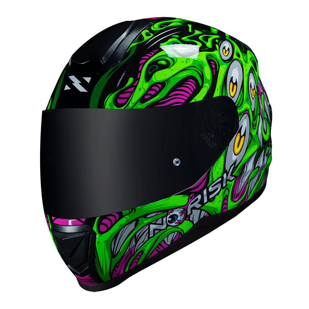 CAPACETE NORISK RAZOR PARASITE VERDE - Image 7