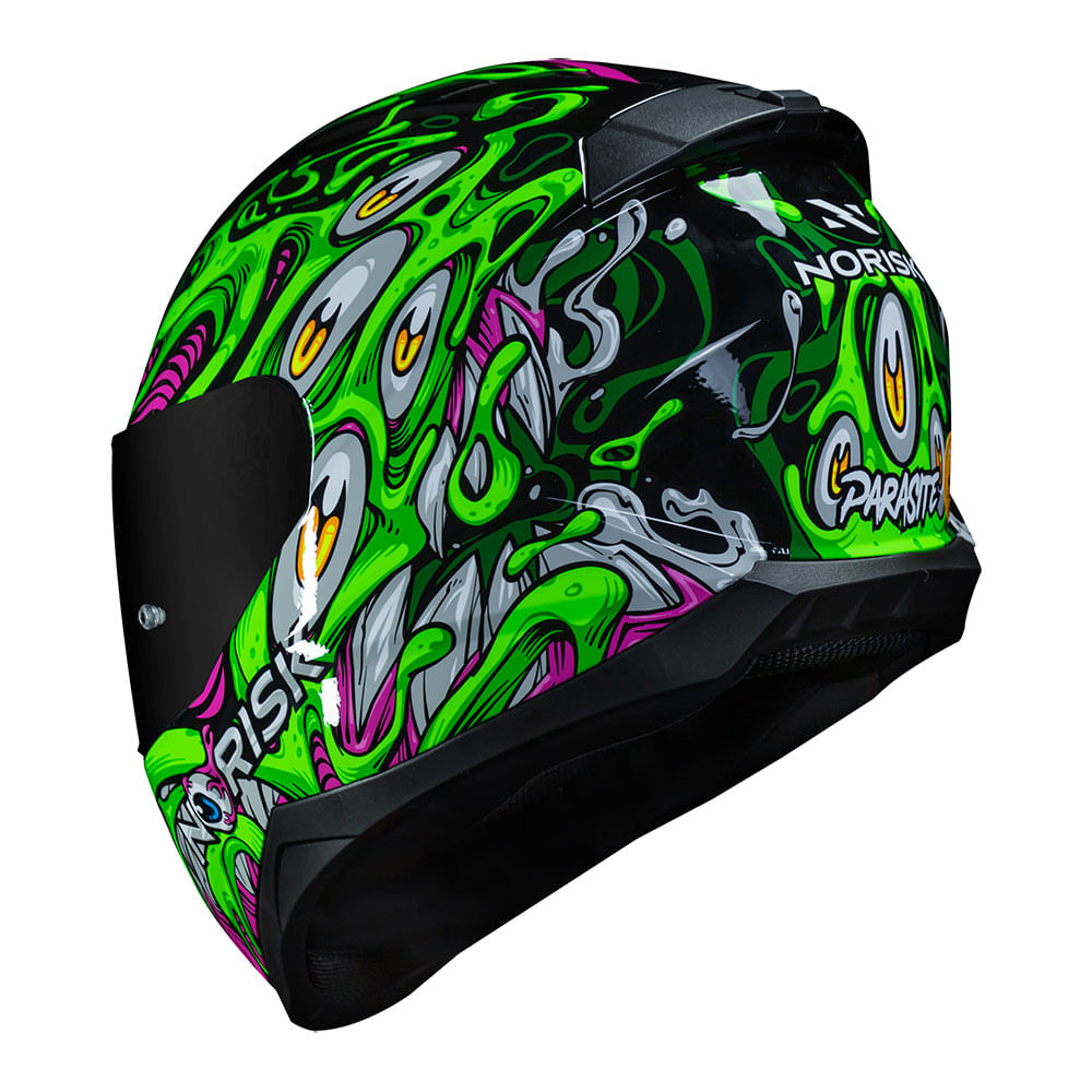 CAPACETE NORISK RAZOR PARASITE VERDE - Image 8