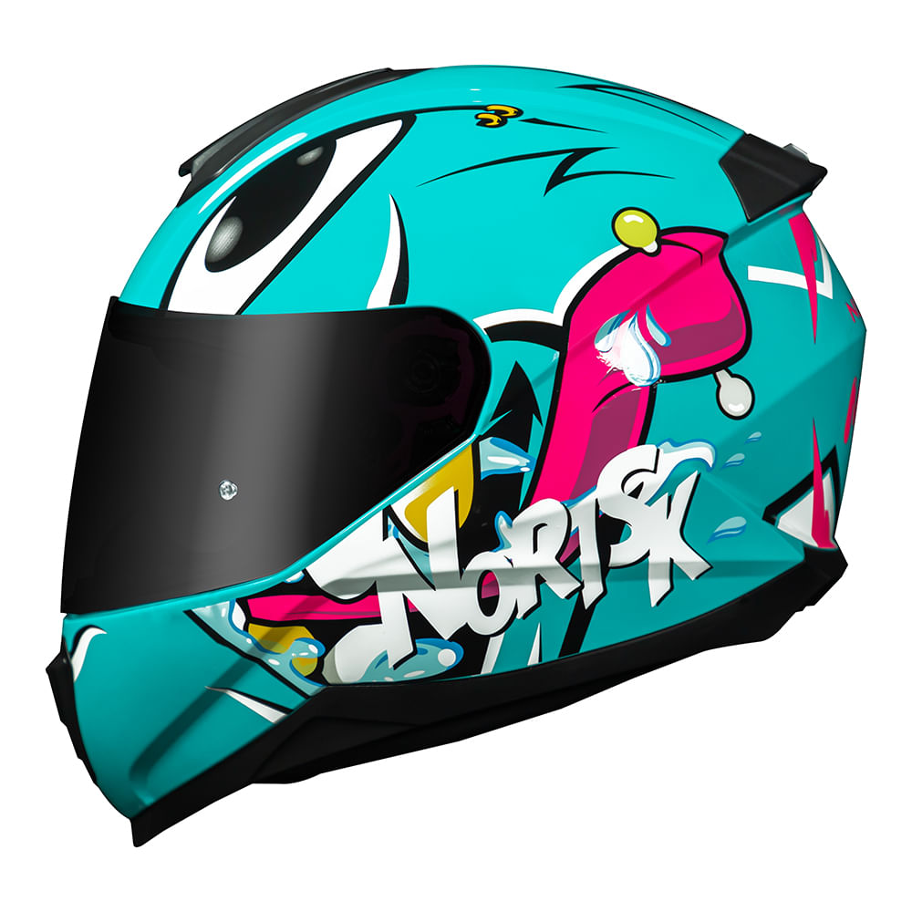 CAPACETE NORISK RAZOR MAD AZUL - Image 4