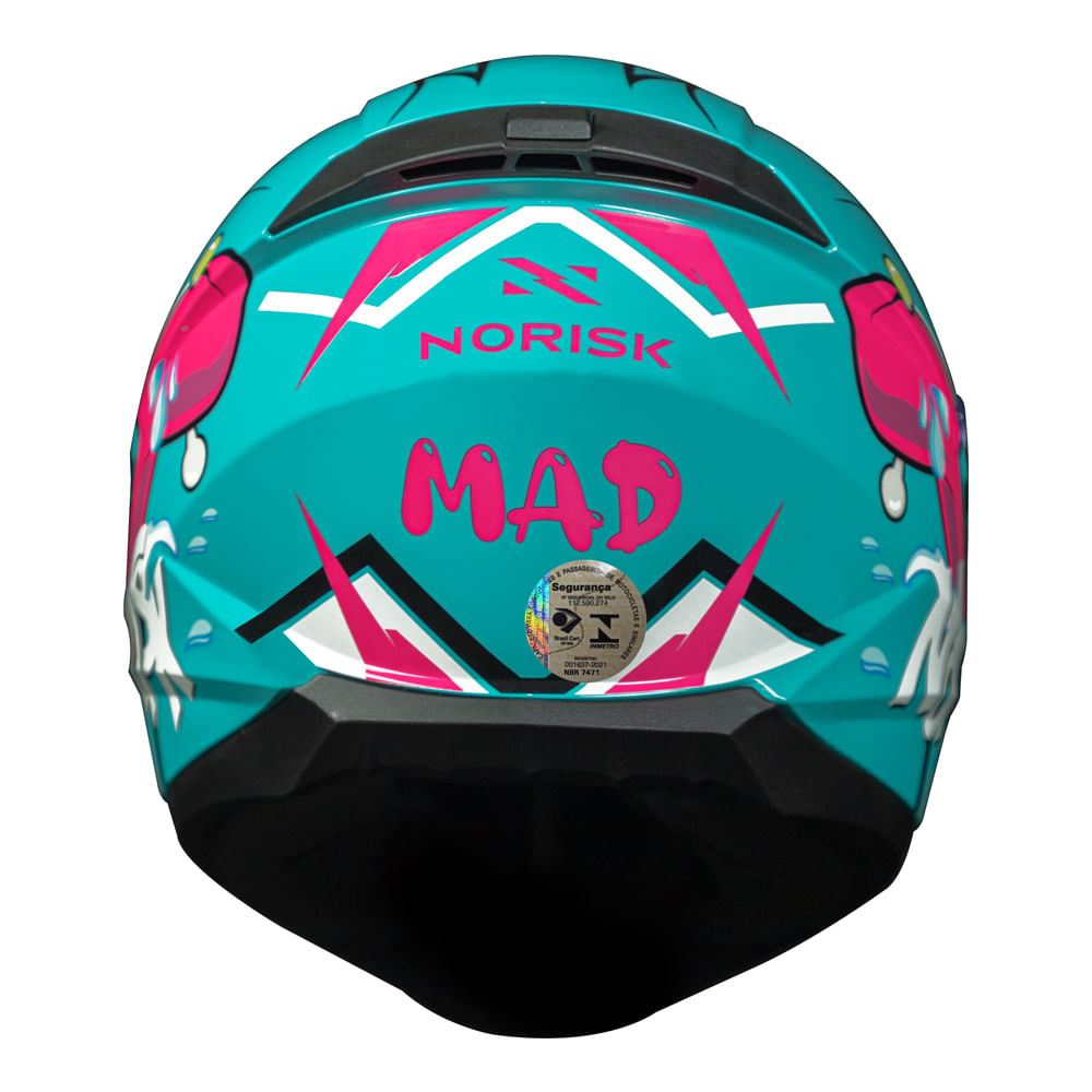 CAPACETE NORISK RAZOR MAD AZUL - Image 5