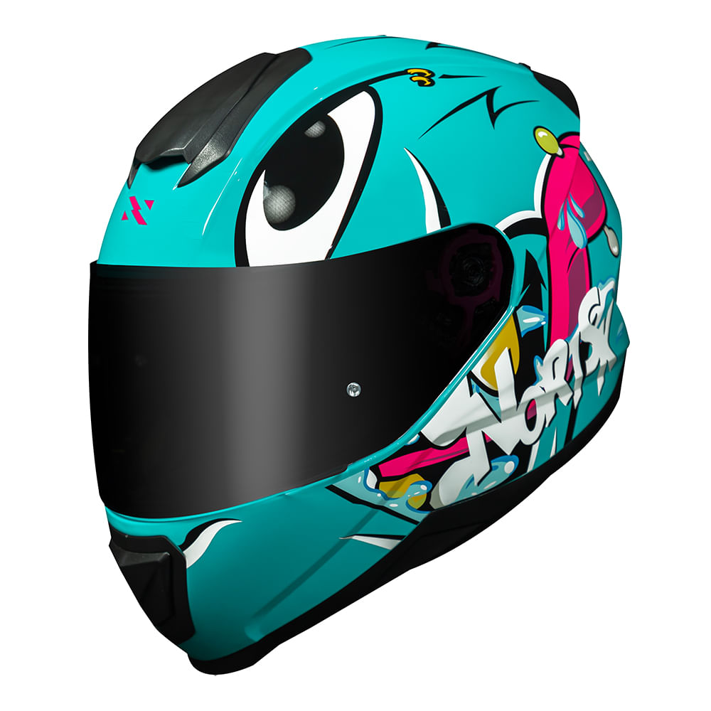 CAPACETE NORISK RAZOR MAD AZUL - Image 7