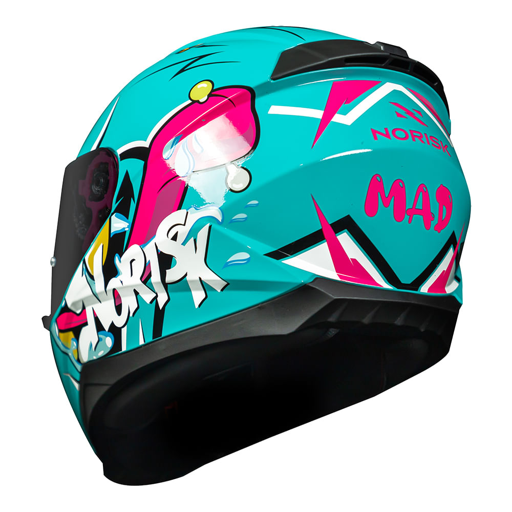 CAPACETE NORISK RAZOR MAD AZUL - Image 3
