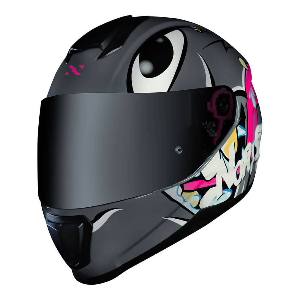 CAPACETE NORISK RAZOR MAD CINZA - Image 3