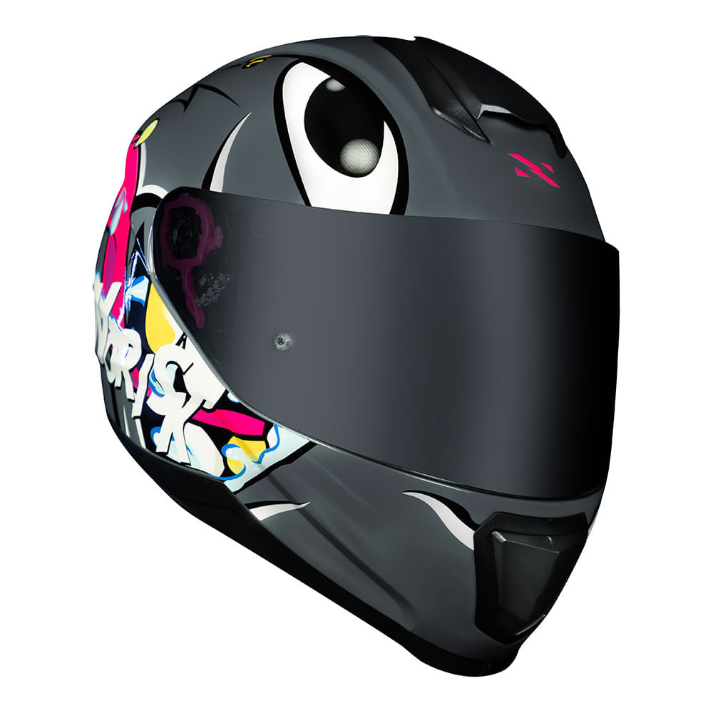CAPACETE NORISK RAZOR MAD CINZA - Image 4