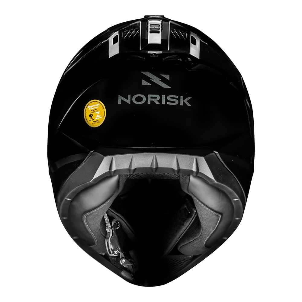 CAPACETE NORISK RAZOR MONOCOLOR SOLID BLACK EDITION - Image 6