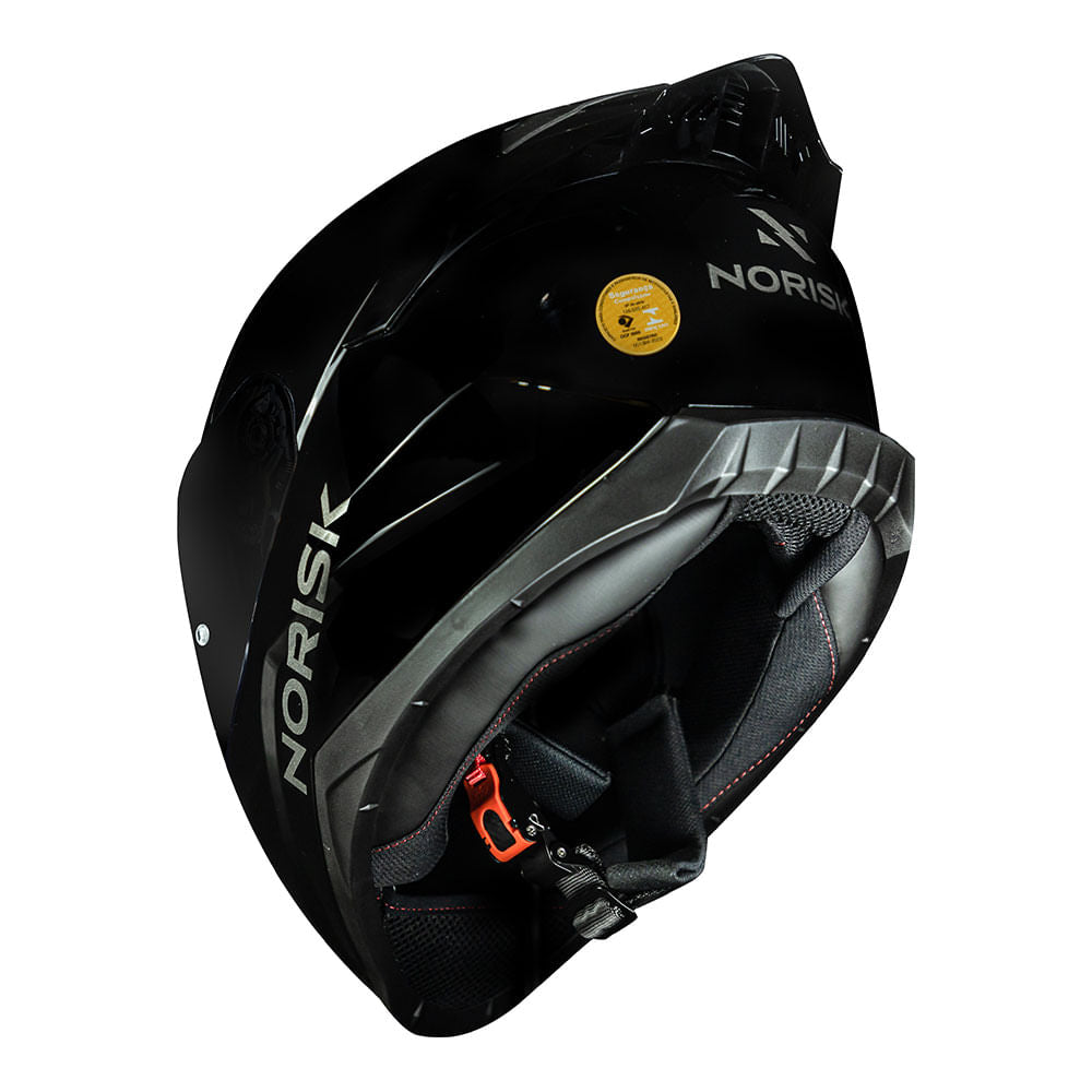 CAPACETE NORISK RAZOR MONOCOLOR SOLID BLACK EDITION - Image 4
