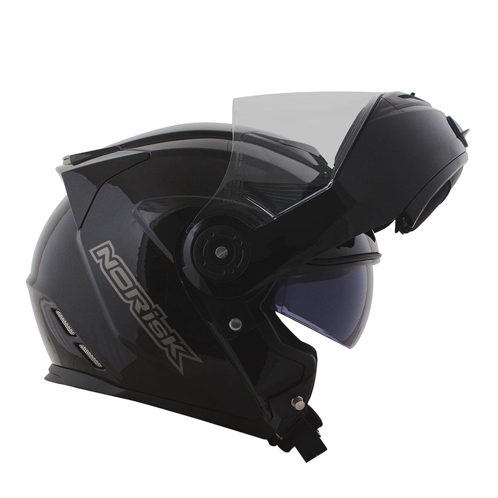 CAPACETE NORISK ROUTE FF345 MONOCOLOR PRETO - Image 4