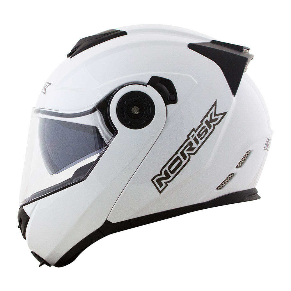 CAPACETE NORISK ROUTE FF345 MONOCOLOR BRANCO - Image 6
