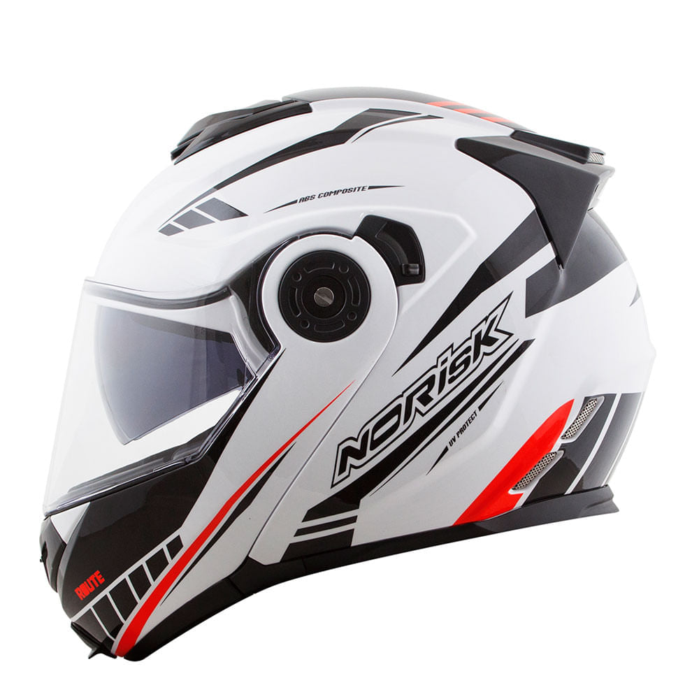 CAPACETE NORISK ROUTE FF345 MOTION BRANCO - Image 2