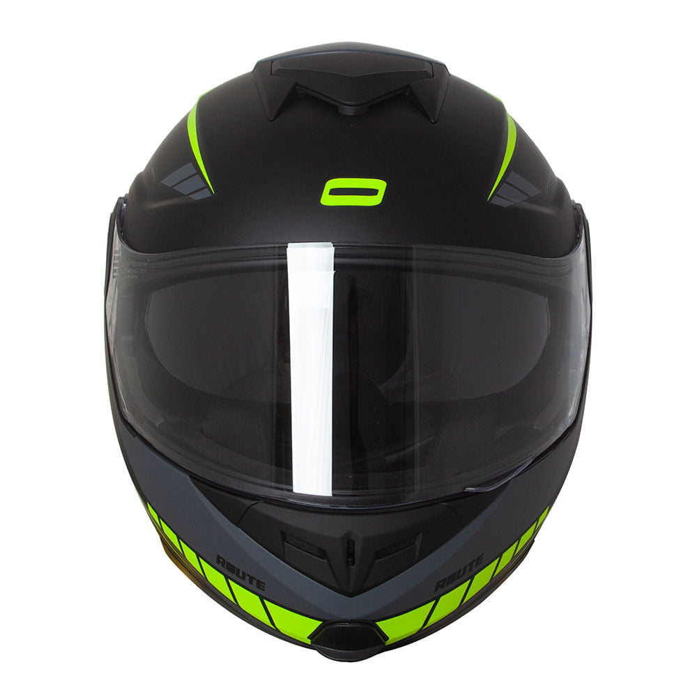 CAPACETE NORISK ROUTE FF345 MOTION PRETO FOSCO/AMARELO - Image 7