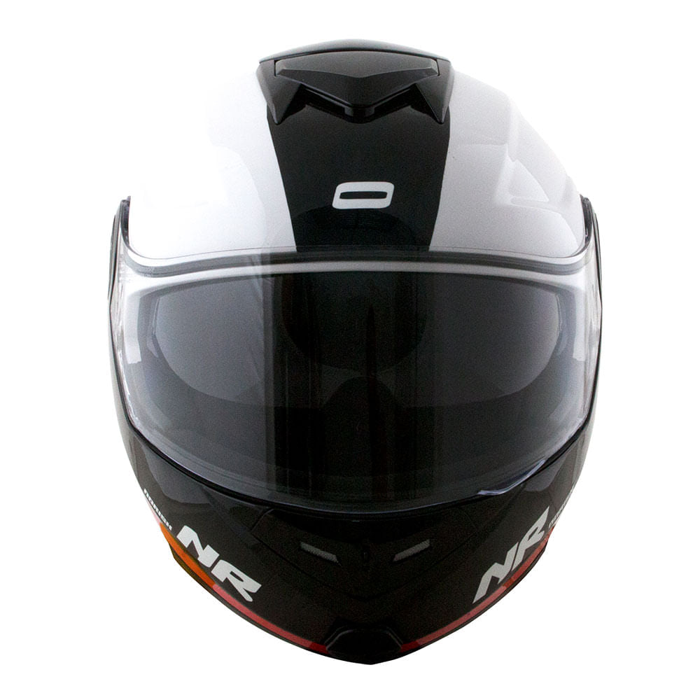 CAPACETE NORISK ROUTE FF345 CHANCE BRANCO/VERMELHO - Image 5