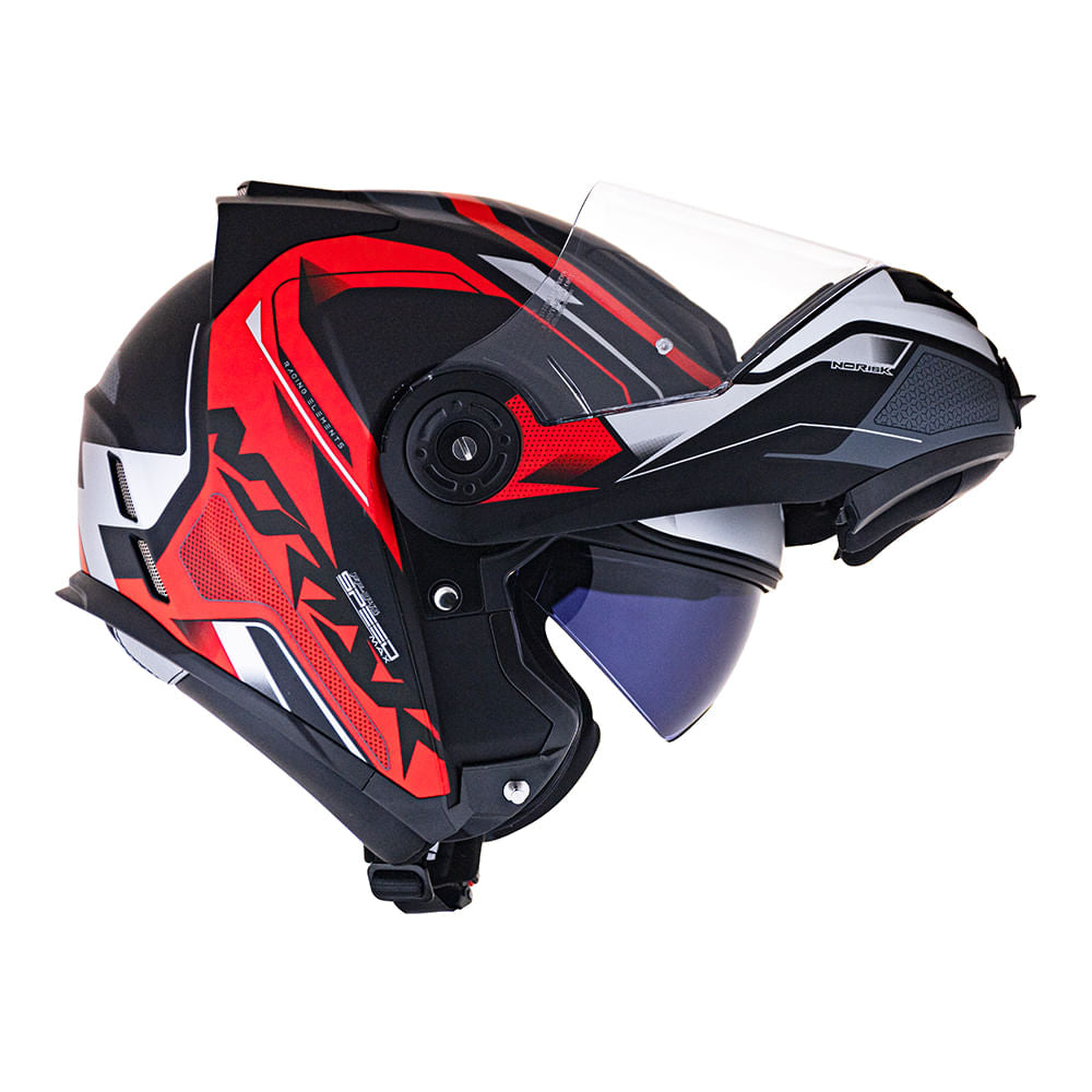 CAPACETE NORISK ROUTE FF345 SPEEDMAX VERMELHO - Image 9
