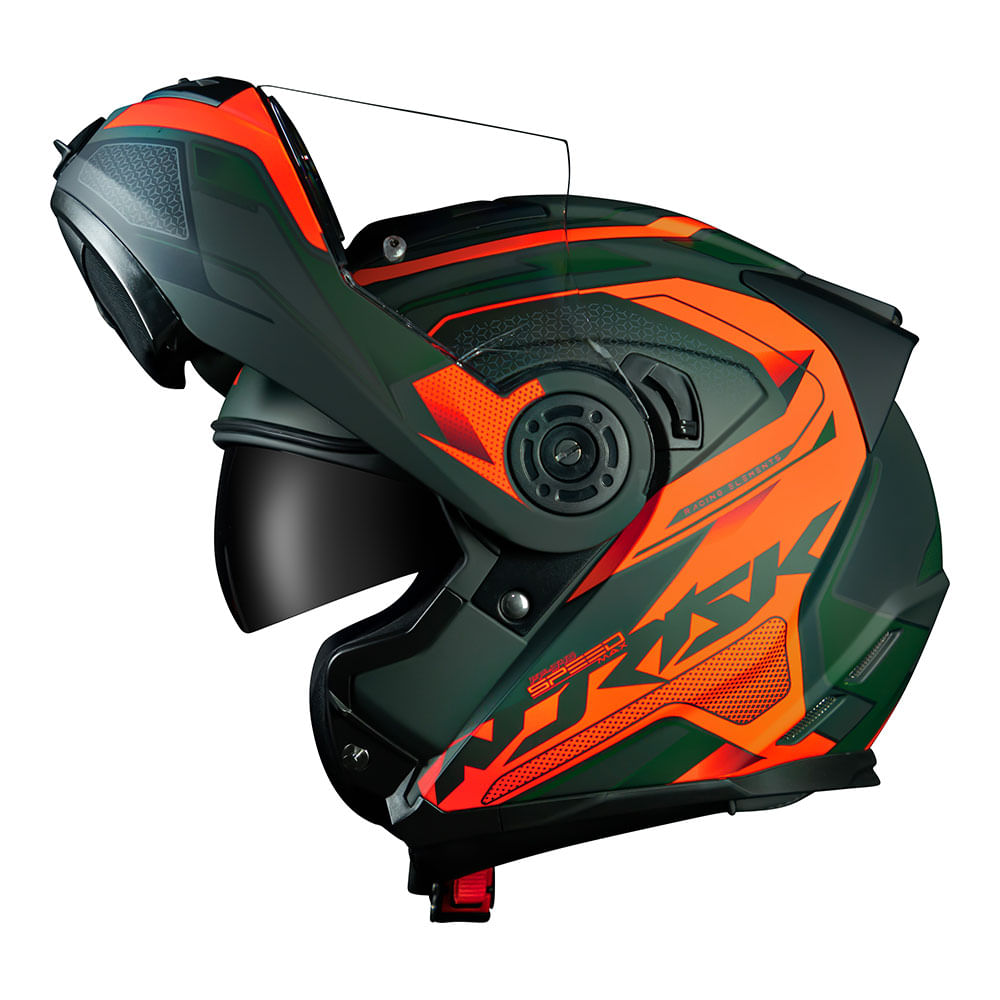 CAPACETE NORISK ROUTE FF345 SPEEDMAX LARANJA - Image 2