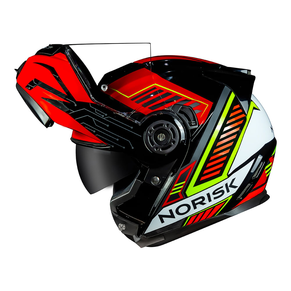 CAPACETE NORISK ROUTE FF345 CHARGE VERMELHO - Image 7