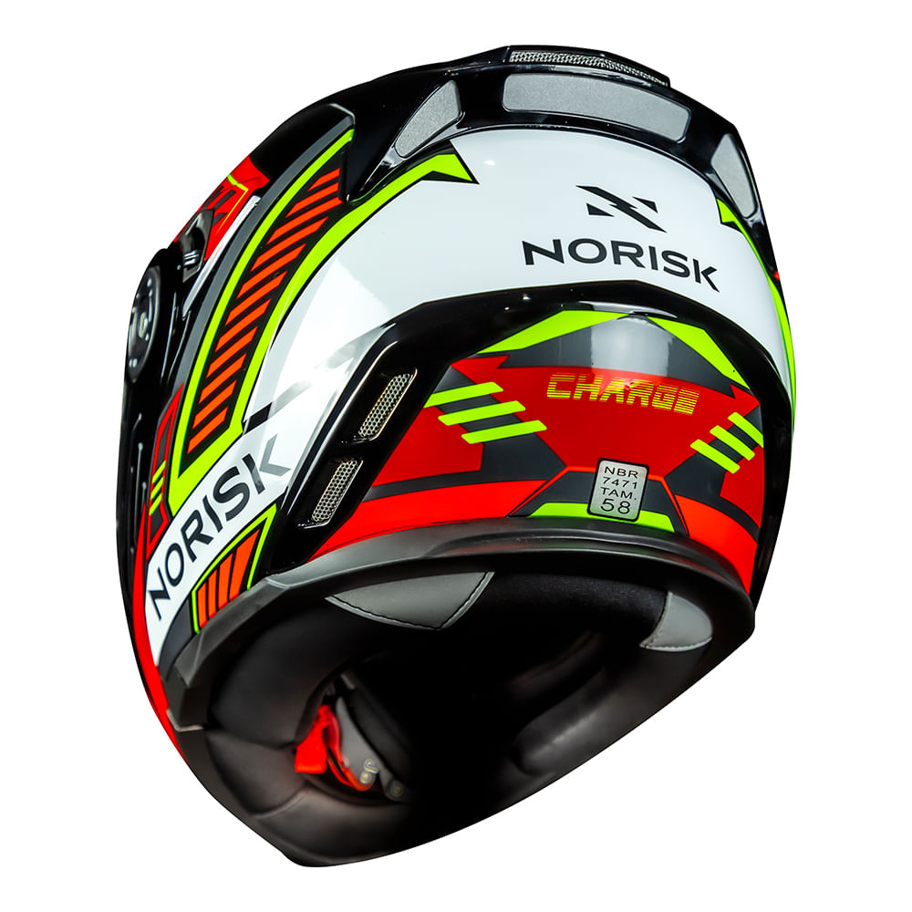 CAPACETE NORISK ROUTE FF345 CHARGE VERMELHO - Image 8