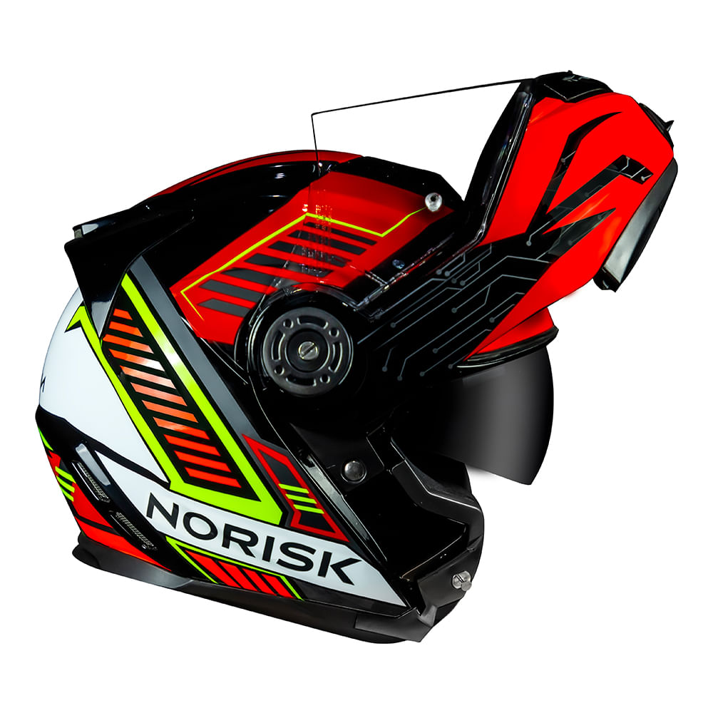 CAPACETE NORISK ROUTE FF345 CHARGE VERMELHO - Image 4
