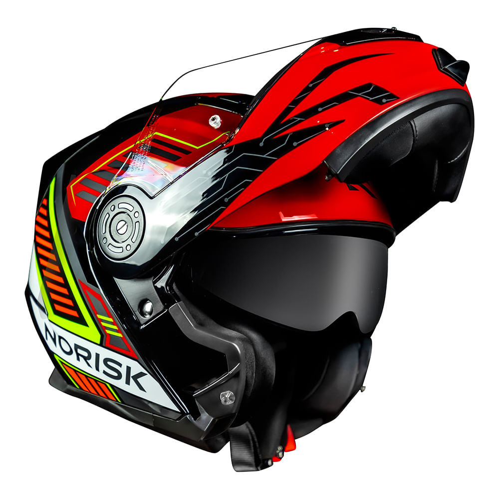 CAPACETE NORISK ROUTE FF345 CHARGE VERMELHO - Image 5