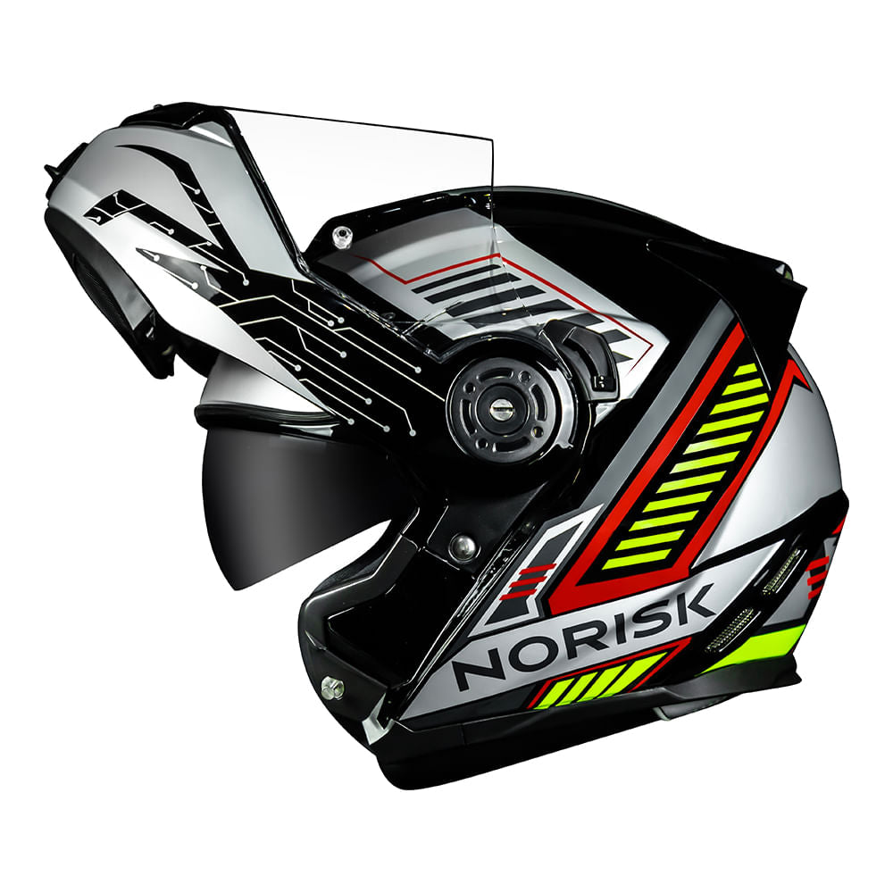 CAPACETE NORISK ROUTE FF345 CHARGE CINZA - Image 3