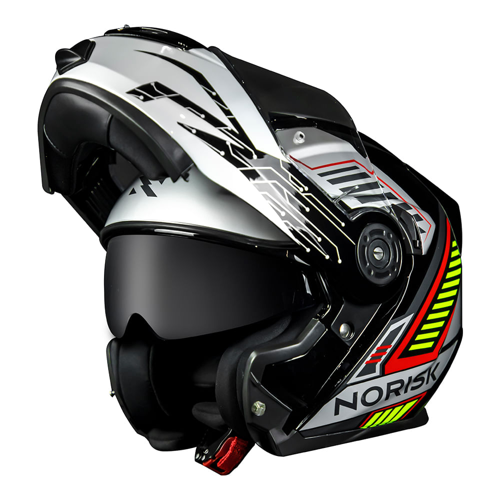 CAPACETE NORISK ROUTE FF345 CHARGE CINZA - Image 2
