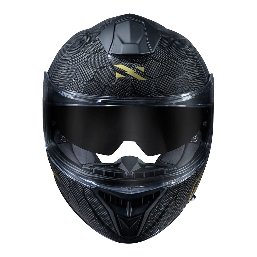 CAPACETE NORISK VIPER GT SNAKE CARBON DOURADO - Image 5