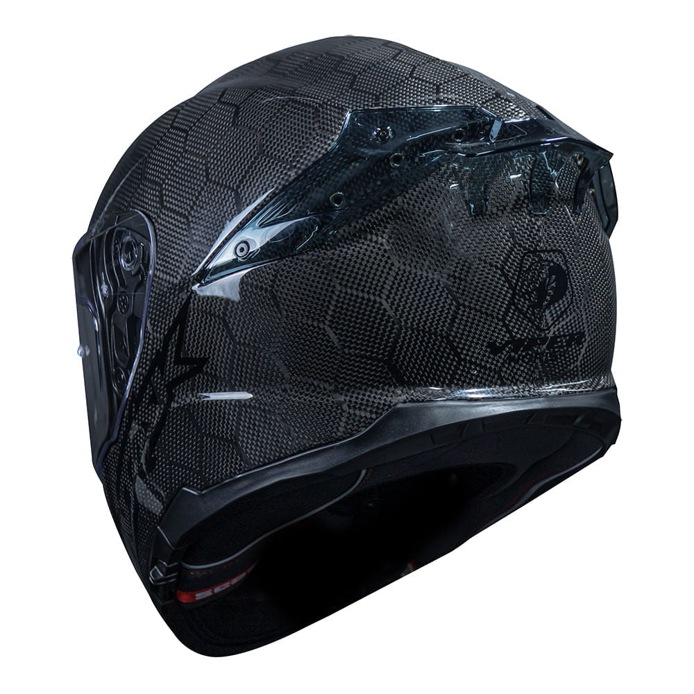 CAPACETE NORISK VIPER GT SNAKE CARBON PRETO - Image 8