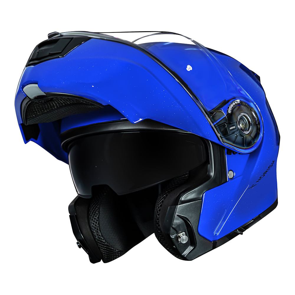 CAPACETE NORISK MOTION MONOCOLOR AZUL - Image 7