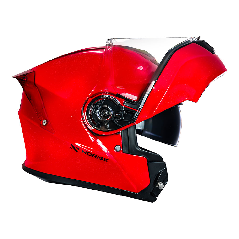 CAPACETE NORISK MOTION MONOCOLOR VERMELHO - Image 7