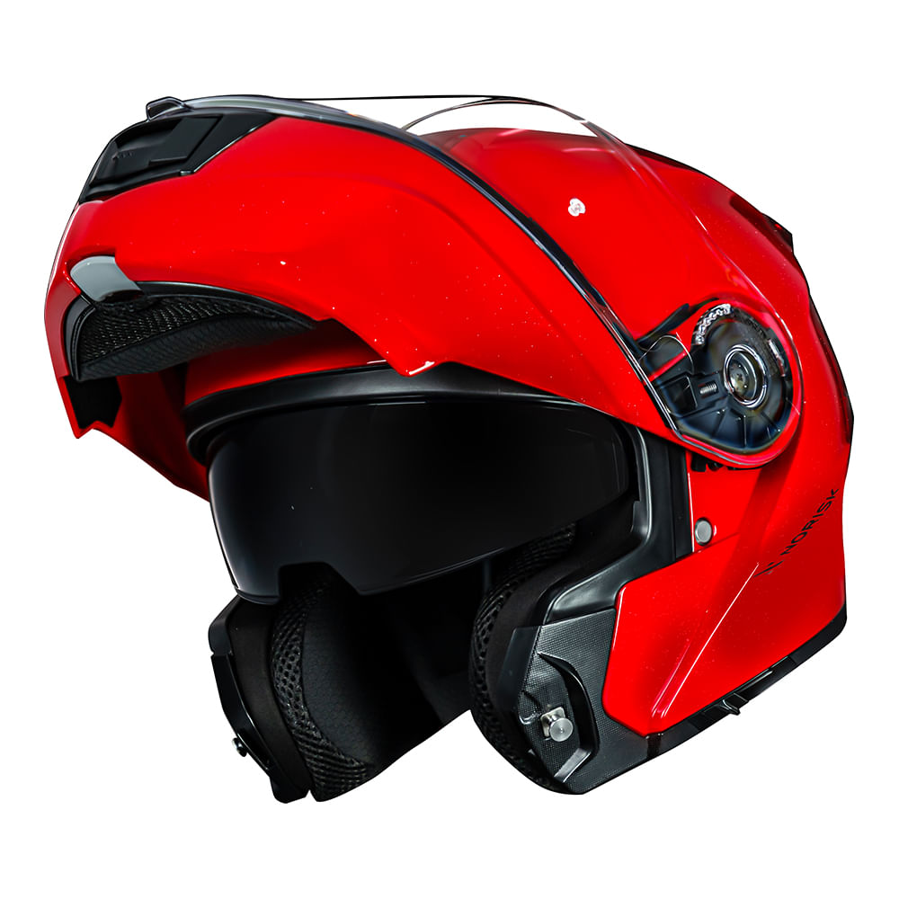 CAPACETE NORISK MOTION MONOCOLOR VERMELHO - Image 8