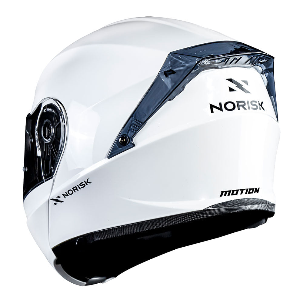 CAPACETE NORISK MOTION MONOCOLOR BRANCO - Image 2