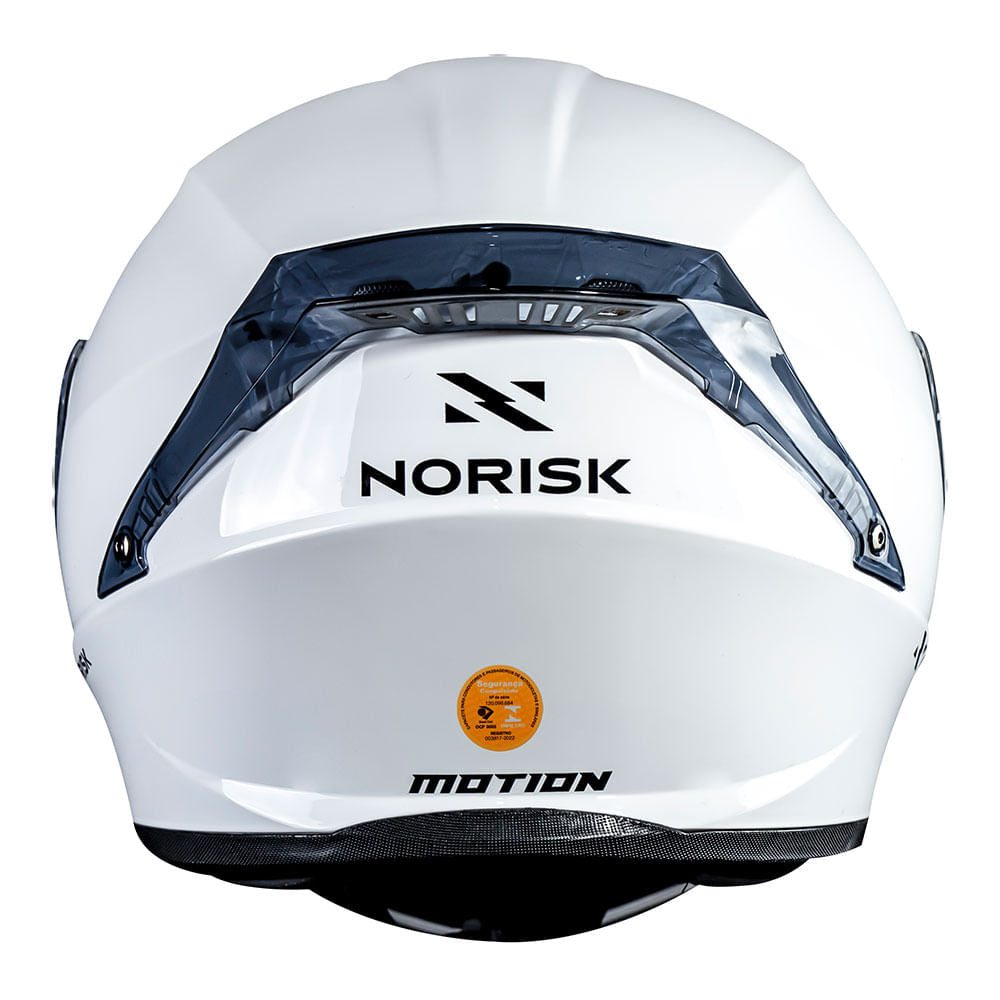 CAPACETE NORISK MOTION MONOCOLOR BRANCO - Image 6