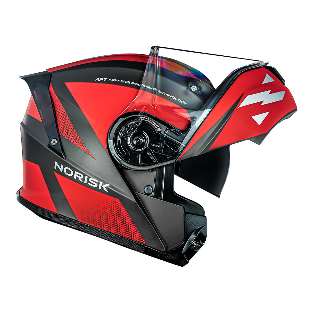 CAPACETE NORISK MOTION DEFENDER VERMELHO - Image 6