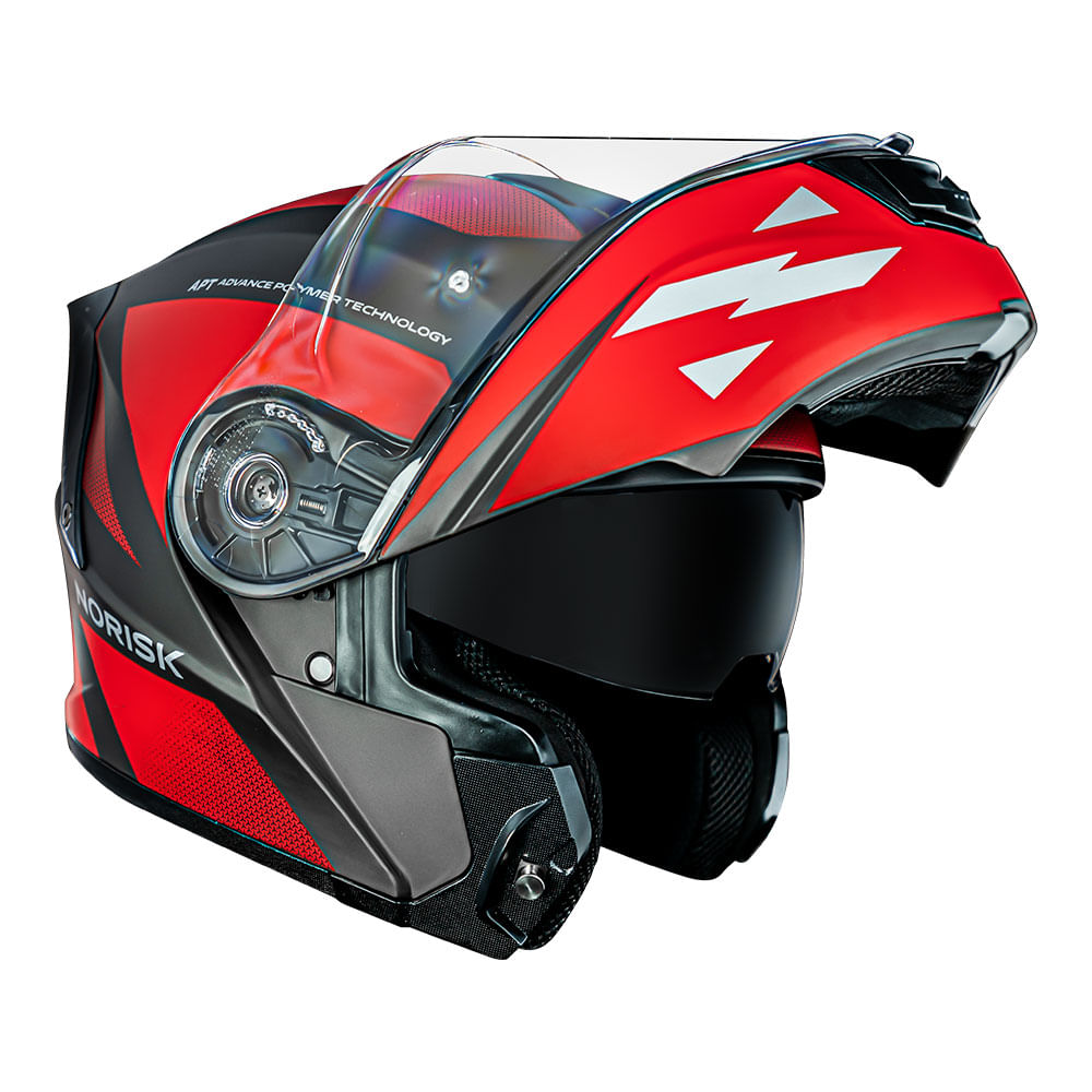 CAPACETE NORISK MOTION DEFENDER VERMELHO - Image 9