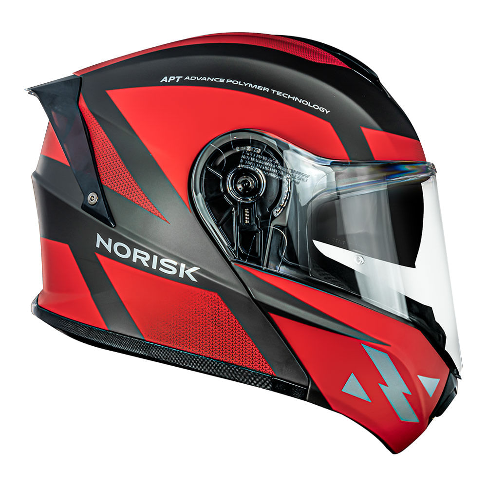 CAPACETE NORISK MOTION DEFENDER VERMELHO