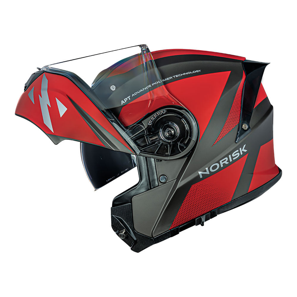CAPACETE NORISK MOTION DEFENDER VERMELHO - Image 12
