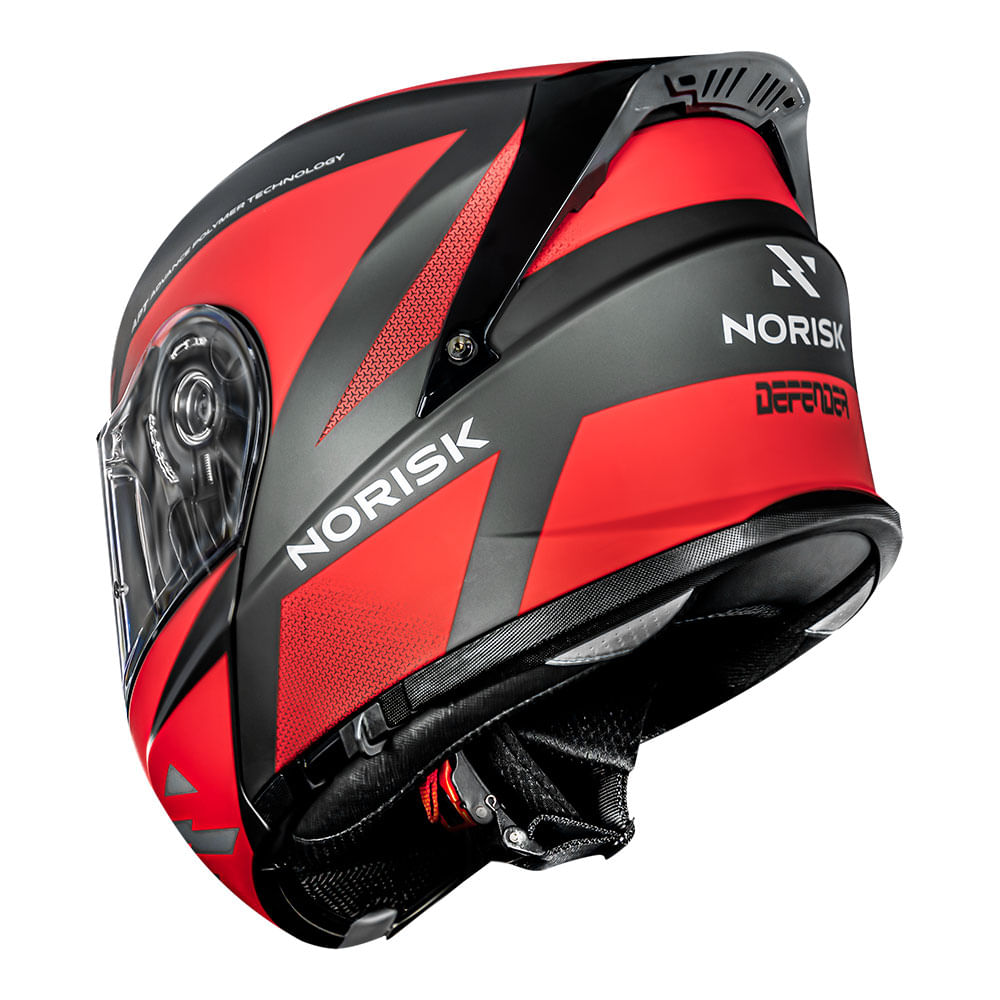CAPACETE NORISK MOTION DEFENDER VERMELHO - Image 2
