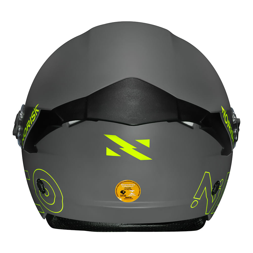 CAPACETE NORISK NEO MONOCOLOR CINZA - Image 6