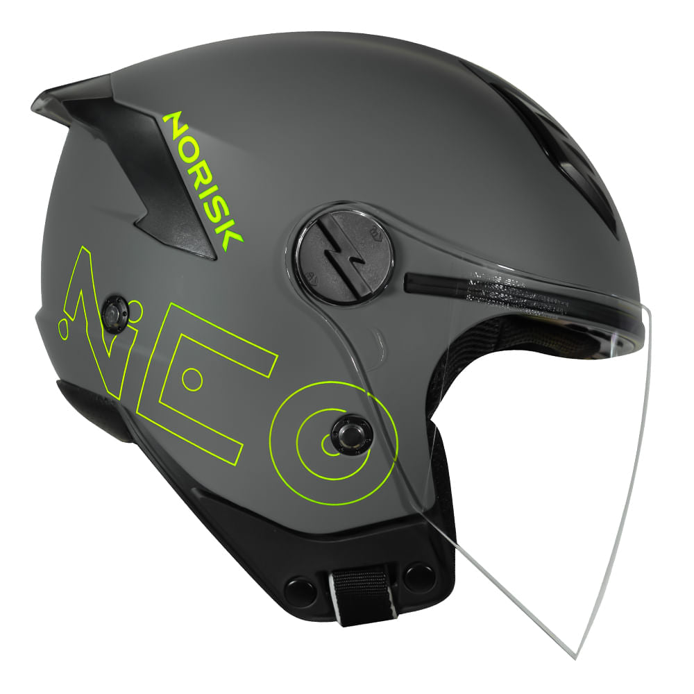 CAPACETE NORISK NEO MONOCOLOR CINZA