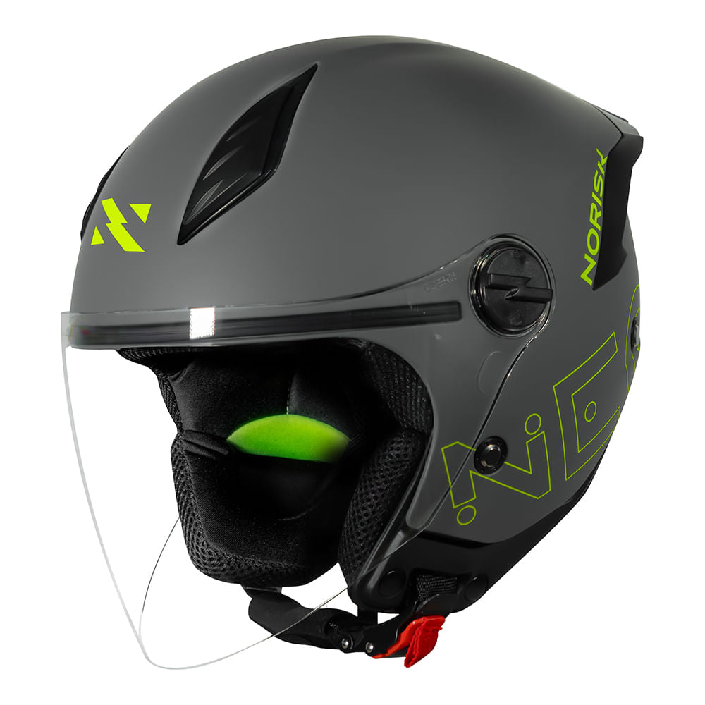CAPACETE NORISK NEO MONOCOLOR CINZA - Image 8