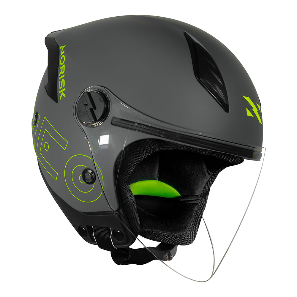 CAPACETE NORISK NEO MONOCOLOR CINZA - Image 3