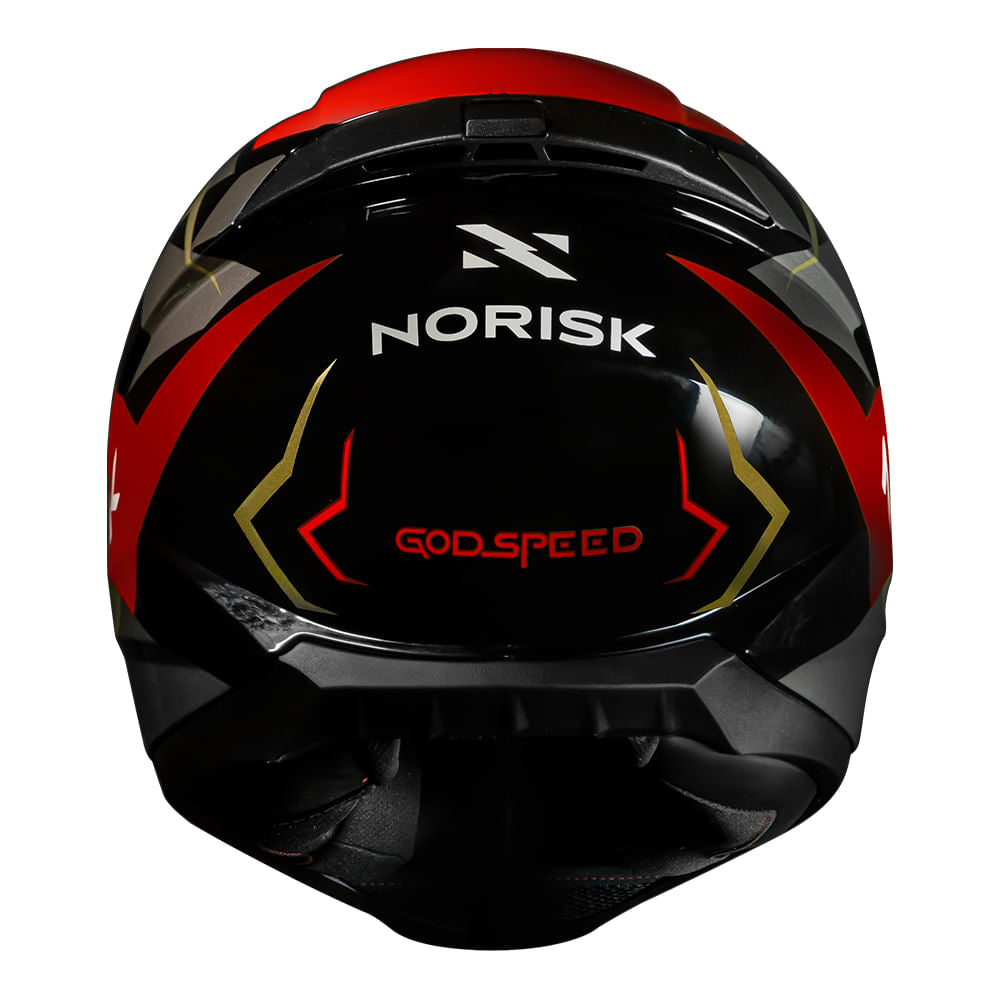 CAPACETE NORISK RAZOR GODSPEED VERMELHO - Image 5