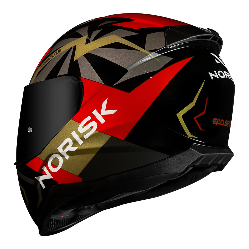 CAPACETE NORISK RAZOR GODSPEED VERMELHO - Image 2