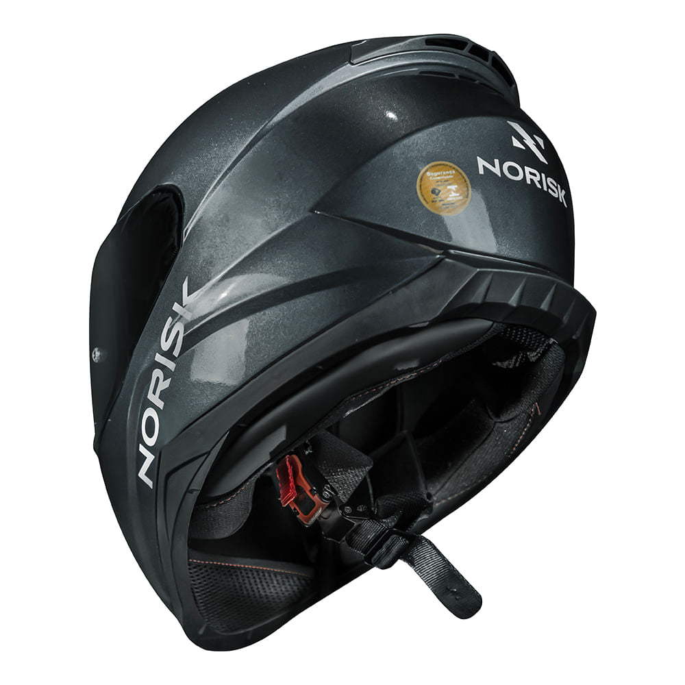CAPACETE NORISK RAZOR MONOCOLOR CINZA - Image 3