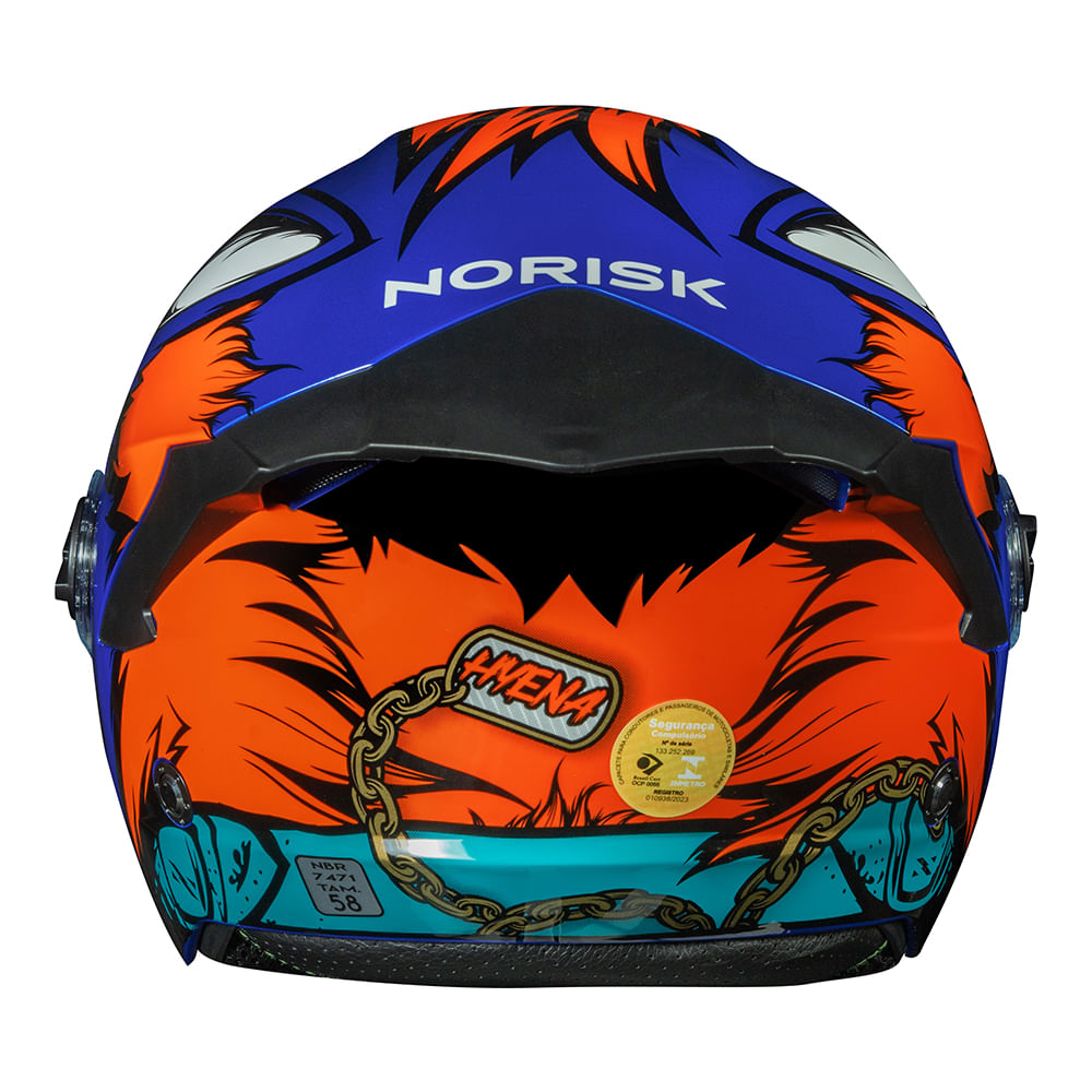 CAPACETE NORISK NEO HYENA LARANJA - Image 3