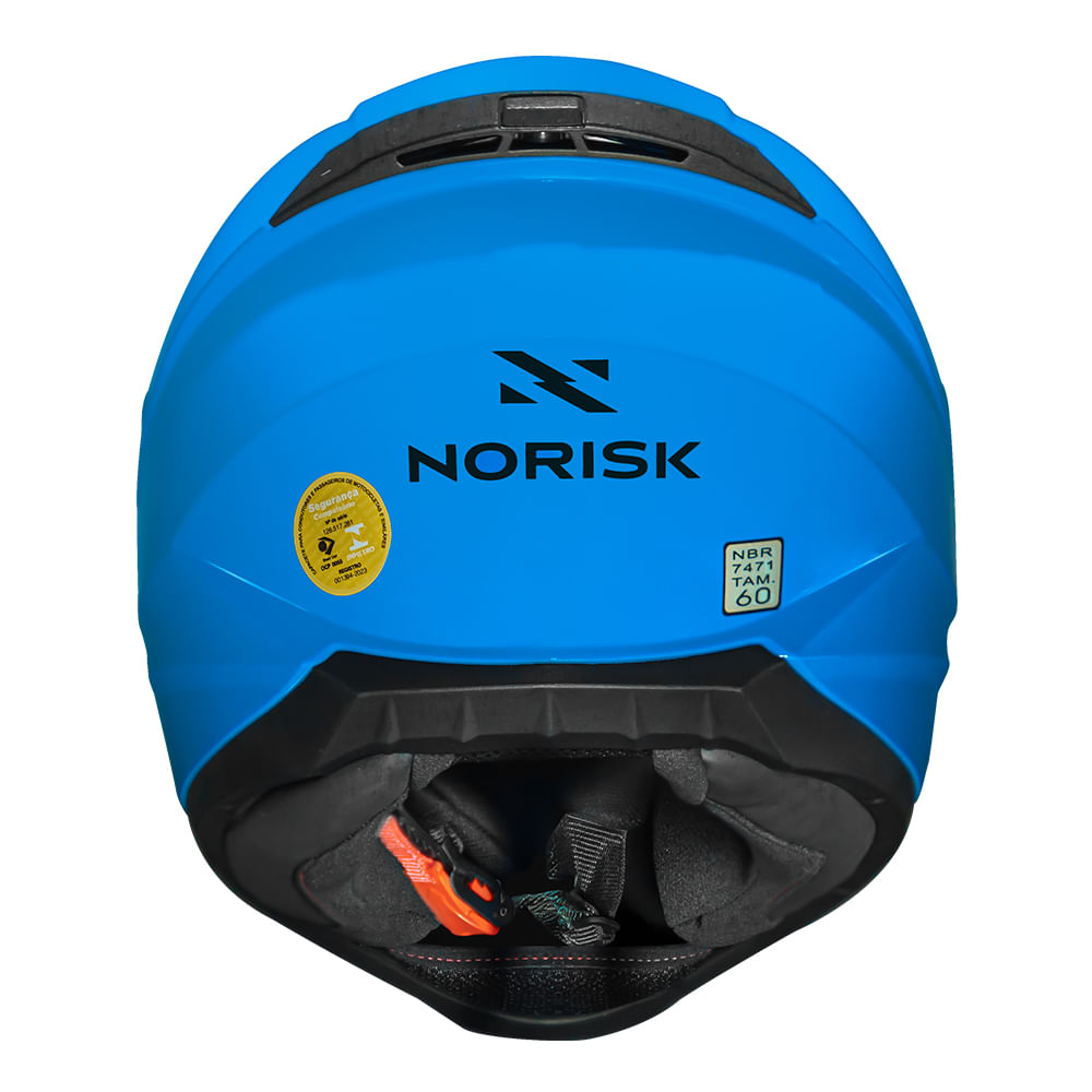CAPACETE NORISK RAZOR SOLID AZUL - Image 8